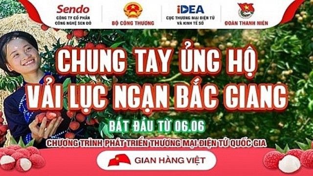 Đẩy mạnh tiêu thụ vải thiều Bắc Giang thông qua “Gian hàng Việt trực tuyến Quốc gia”