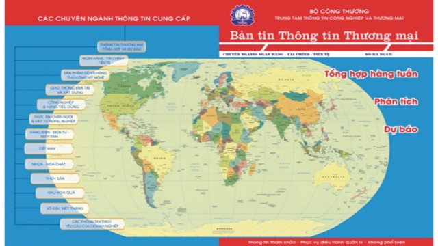 Trung tâm TTTM phát hành Hệ thống Bản tin “Thông tin Thương mại” phát hành thứ 2 hàng tuần