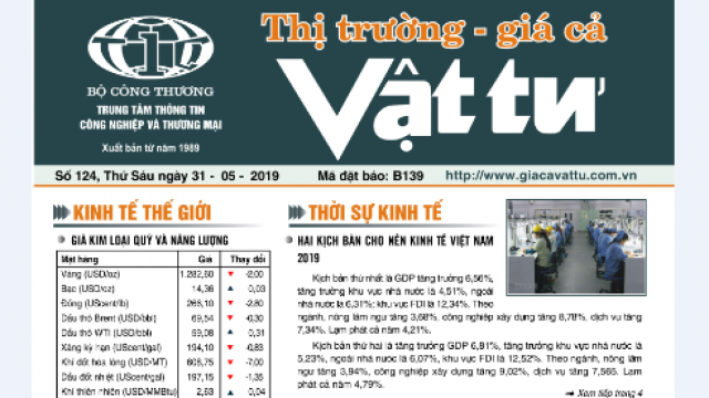 Trung tâm TTCN và TM phát hành Bản tin Thị trường Giá cả Vật tư Số 164, Thứ Tư ngày 17/7/2019