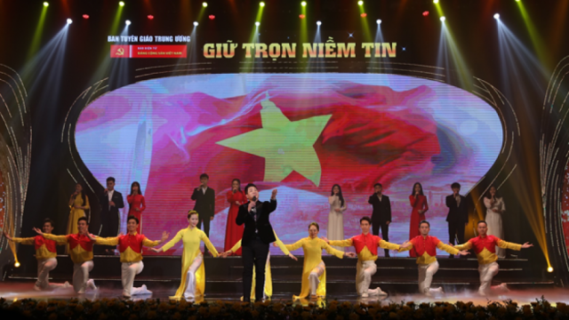 Chương trình nghệ thuật “Giữ trọn niềm tin” chào mừng kỷ niệm 94 năm Ngày thành lập Đảng 