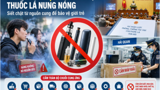 Đề xuất cấm toàn diện thuốc lá điện tử, thuốc lá nung nóng: Siết chặt từ nguồn để hạn chế nguy cơ lan rộng