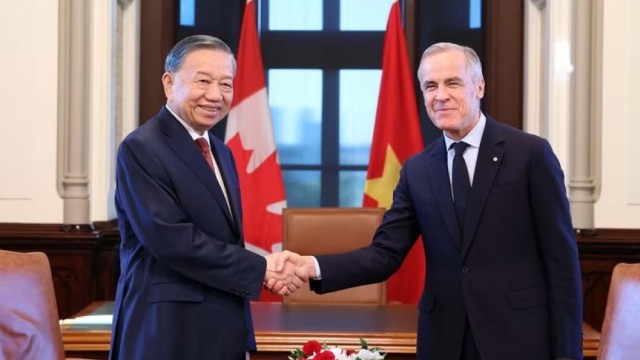 Tổng Bí thư, Chủ tịch nước Tô Lâm hội đàm với Thủ tướng Canada Mark Carney