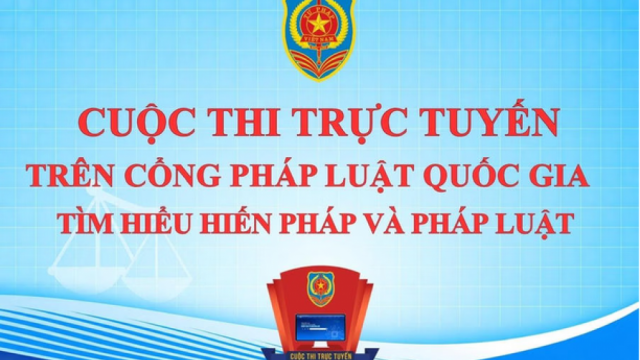 Hưởng ứng Cuộc thi trực tuyến tìm hiểu Hiến pháp và Pháp luật năm 2026