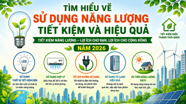 Trao giải cuộc thi trực tuyến tìm hiểu về sử dụng năng lượng tiết kiệm và hiệu quả năm 2026