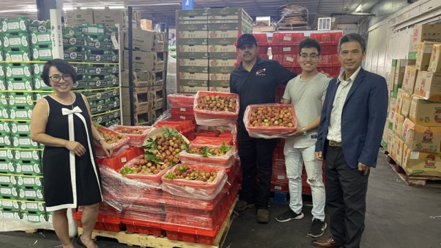 Vải thiều tươi đầu vụ của Việt Nam chinh phục thị trường Hoa Kỳ