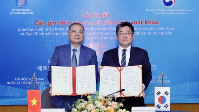 Việt Nam - Hàn Quốc ký kết Bản ghi nhớ hợp tác về kiểm soát xuất khẩu