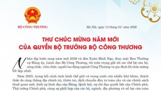 Quyền Bộ trưởng Lê Mạnh Hùng gửi thư chúc mừng năm mới tới các thế hệ cán bộ, công chức, viên chức, người lao động ngành Công Thương
