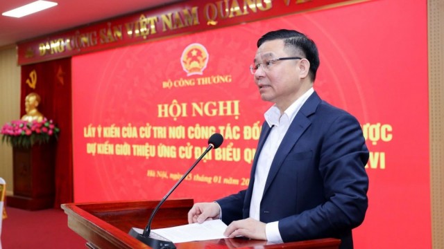 Thống nhất 100% giới thiệu Bí thư Đảng ủy, Quyền Bộ trưởng Bộ Công Thương Lê Mạnh Hùng ứng cử đại biểu Quốc hội khóa XVI