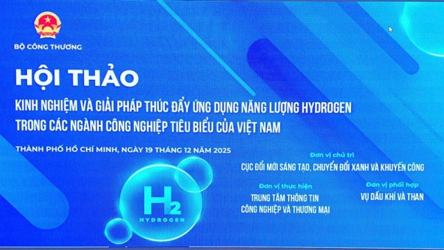 Thúc đẩy ứng dụng năng lượng Hydrogen trong công nghiệp Việt Nam