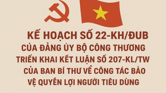 Đảng ủy Bộ Công Thương ban hành Kế hoạch hành động thực hiện Kết luận số 207-KL/TW của Ban Bí thư nhằm đẩy mạnh công tác bảo vệ quyền lợi người tiêu dùng trong thời kỳ mới