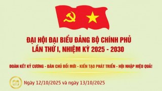 Đại hội đại biểu Đảng bộ Chính phủ lần thứ nhất, nhiệm kỳ 2025 - 2030