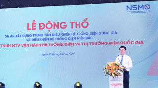 Bộ trưởng Nguyễn Hồng Diên dự Lễ động thổ Dự án xây dựng Trung tâm điều khiển hệ thống điện quốc gia và điều khiển hệ thống điện miền Bắc