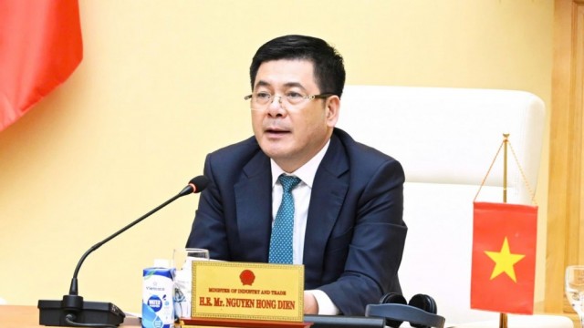 Cuộc họp trực tuyến giữa Bộ trưởng Nguyễn Hồng Diên và Cao ủy thương mại EU Maros Sefcovic