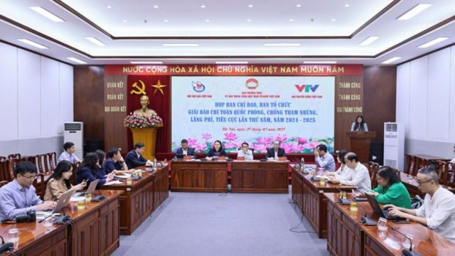 Họp Ban Chỉ đạo, Ban Tổ chức Giải báo chí toàn quốc phòng, chống tham nhũng, lãng phí, tiêu cực lần thứ 5