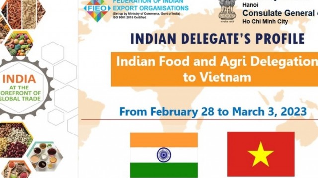 Mời giao thương, gặp gỡ đối tác Ấn Độ trong lĩnh vực nông sản, thực phẩm tại TP HCM ngày 02/03/2023